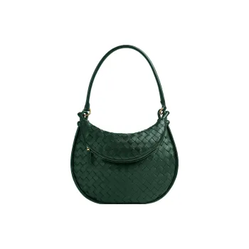 Bottega Veneta Sheepskin Handbag Shoulder Bag Medium Size Women's Emerald