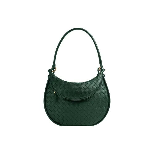 Bottega Veneta Sheepskin Handbag Shoulder Bag Medium Size Women's Emerald