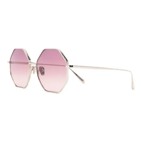 Linda Farrow Tinted Hexagonal Sunglasses