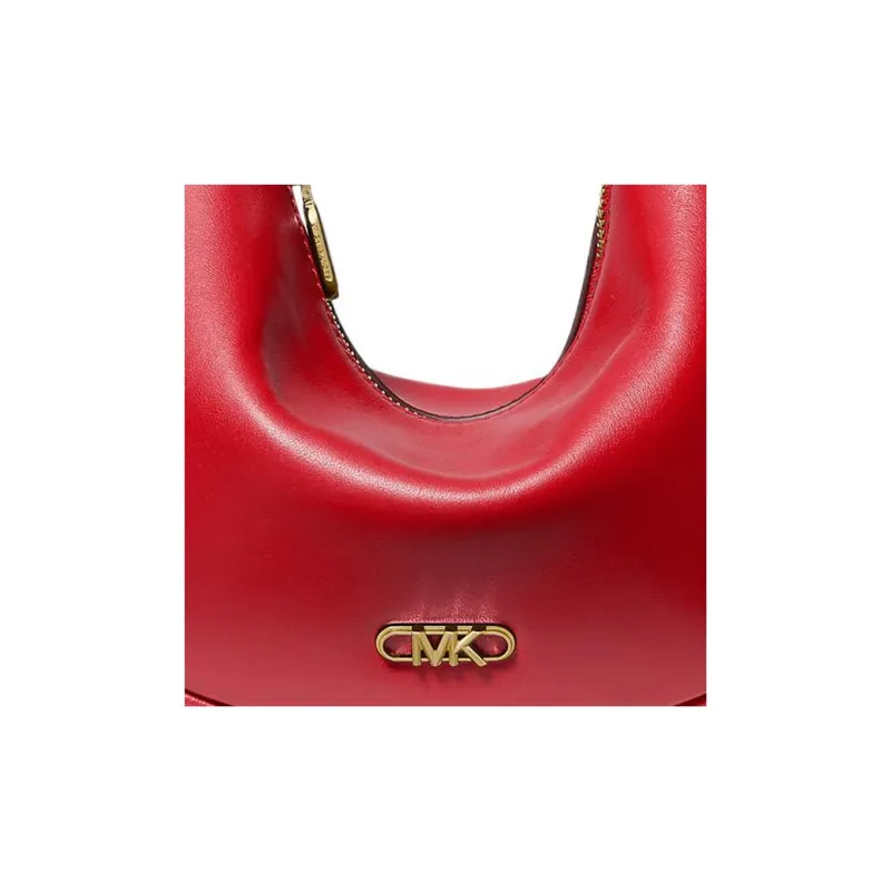 MICHAEL KORS Leather Handbag, Shoulder Bag Women's Total Crimson Color-3