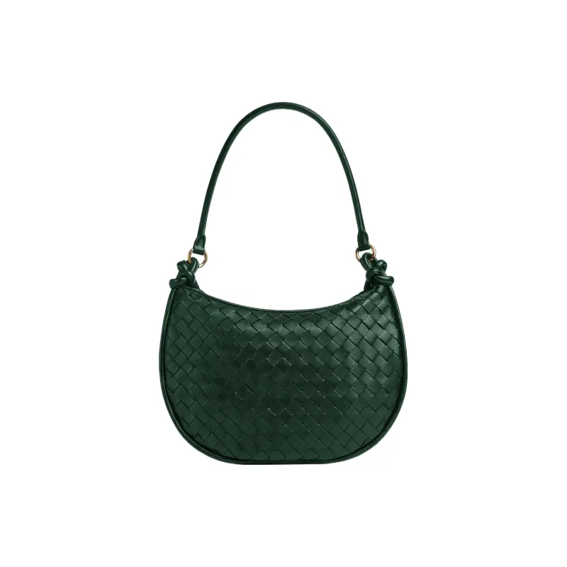 Bottega Veneta Sheepskin Handbag Shoulder Bag Medium Size Women's Emerald-2