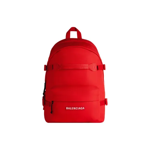 Balenciaga Water-Resistant Recycled Nylon Backpack Men's Red