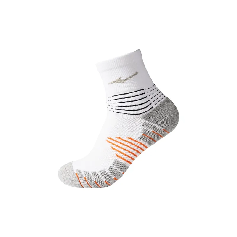 Erke Terry Crew Socks Men's True White-0