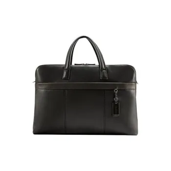 SAMSONITE Cow Leather Bonded Synthetic Leather Laptop Bags Briefcases Shoulder Bags Handbags Men's Black & Coffee