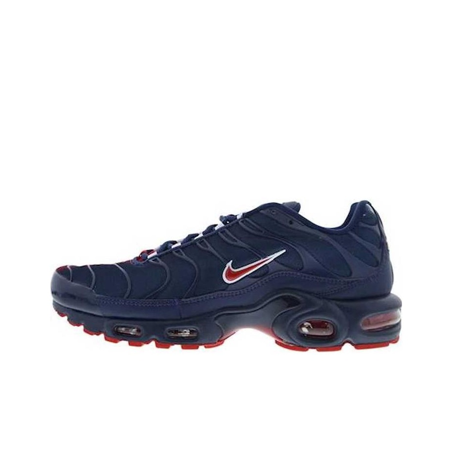 nike air max plus navy red