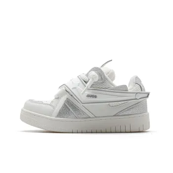 CUCS Wear-Resistant Low-Top Skateboard Shoes Unisex White