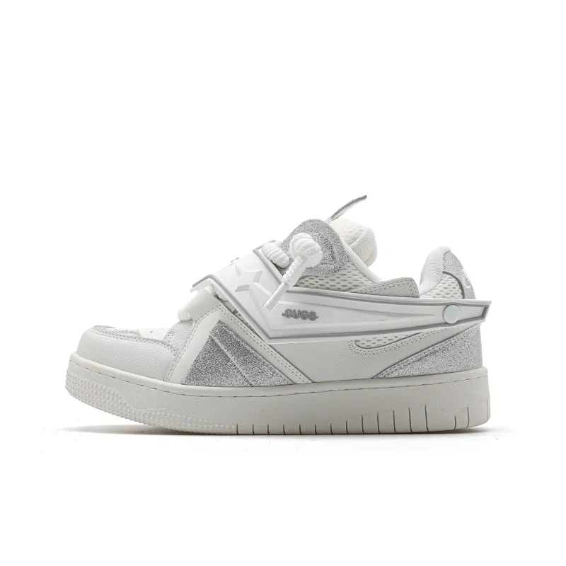 CUCS Wear Resistant Low Top Skateboard Shoes Unisex White-0