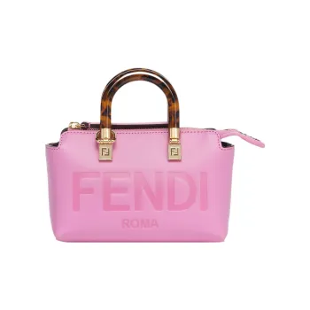 FENDI By The Way Series Calfskin Boston Bag Shoulder Bag Crossbody Bag Handbag Mini Women's Pink