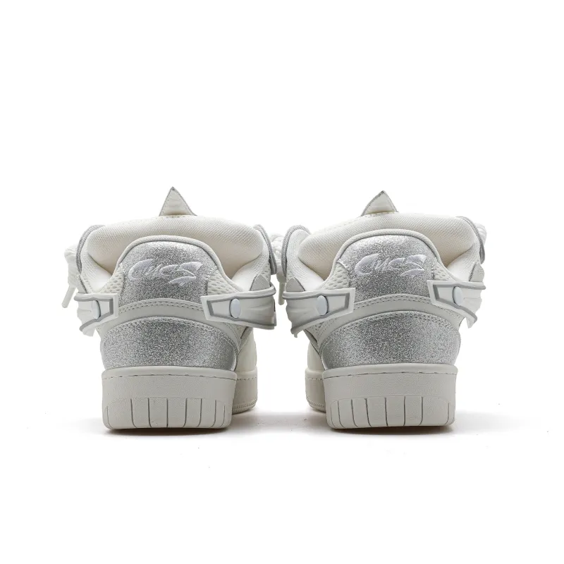 CUCS Wear Resistant Low Top Skateboard Shoes Unisex White-4