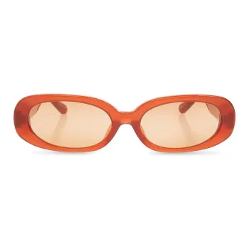 Linda Farrow Acetate Oval Sunglasses Women's Orange