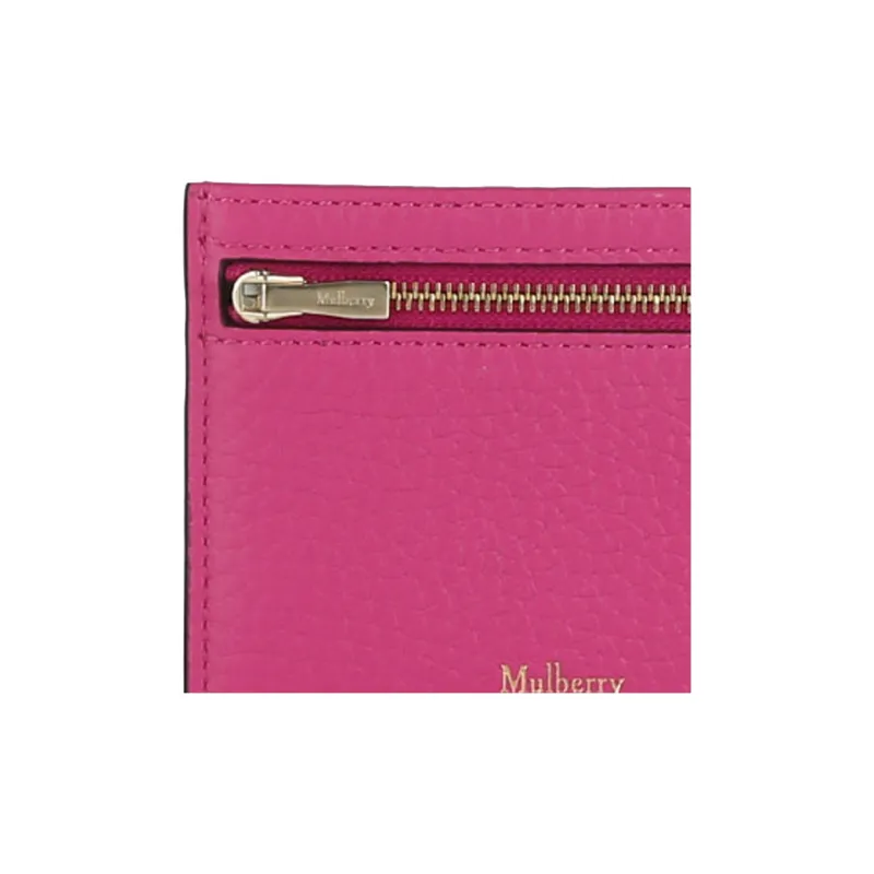 Mulberry Leather Wallet Regular Women's Rose Red-4