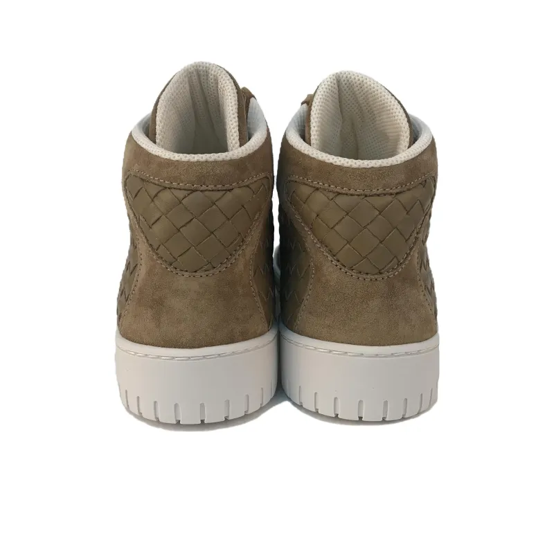 Bottega Veneta High Top Skateboard Shoes Women's Umber-3