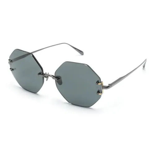 Linda Farrow Arua Hexagonal-frame Sunglasses