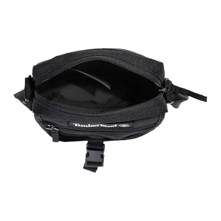 Timberland Fabric Shoulder Bag, Crossbody Bag Regular Unisex Black-3