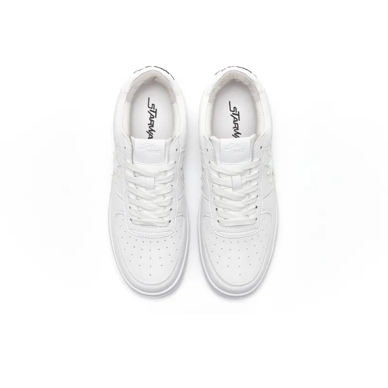 Starwalk Soldier Warm Slip Resistant Cushioning Wear Resistant Breathable Low Top Skateboard Shoes Unisex White-3