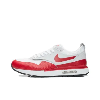 Nike Air Max 1 Royal SE SP Slip Resistant Low Top Casual Shoes Men's White Red Gray