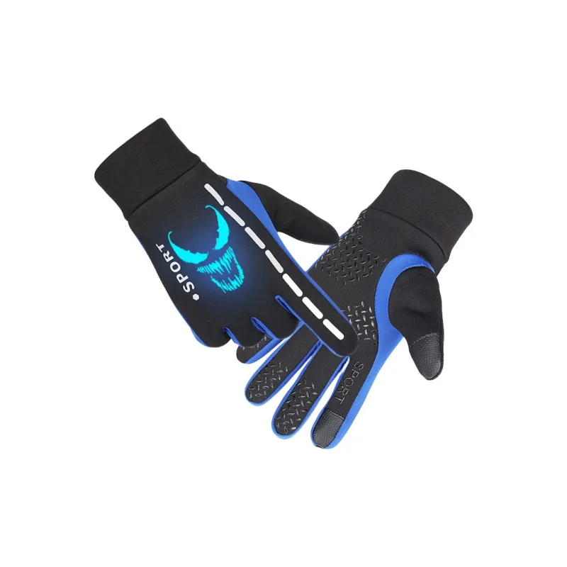 PRIMITIVE WOLF Riding Equipment Cycling Glove Unisex Black Blue-10
