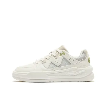 Erke White Peach Oolong 2.0 Skateboard Shoes Women's Low Top Microcrystal White Dew Gray