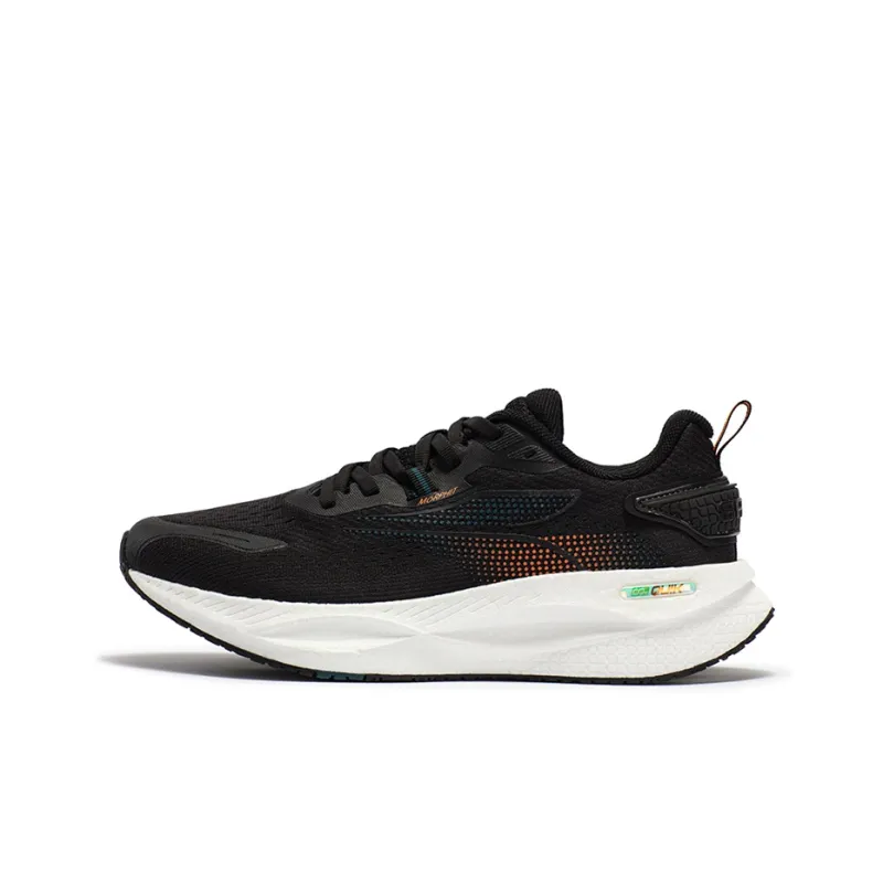 361° Speed Boost CQT Cushioned Slip Resistant Abrasion Resistant Breathable Low Top Running Shoes Men's Obsidian Black-0