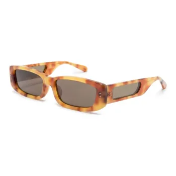 Linda Farrow Talita Rectangle frame Tortoiseshell effect Sunglasses