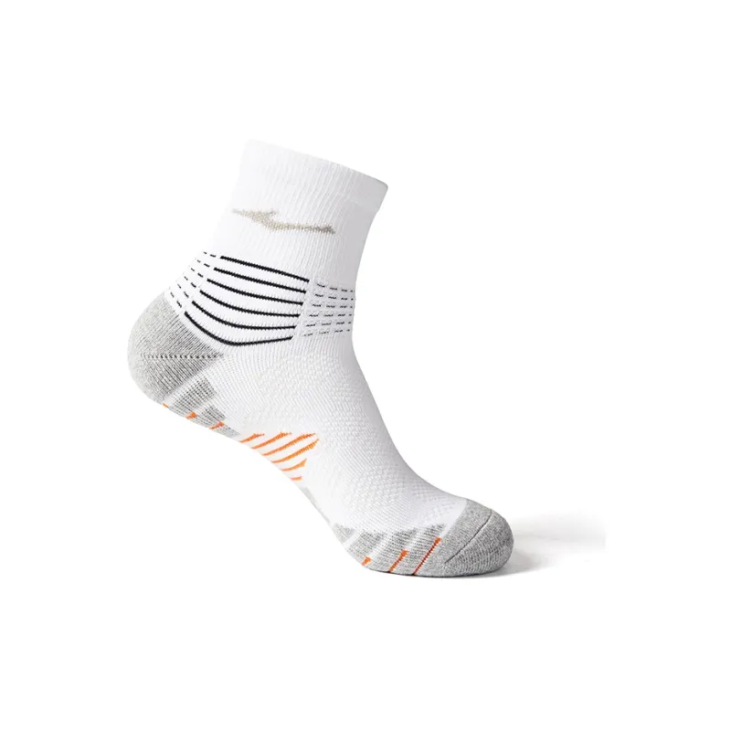 Erke Terry Crew Socks Men's True White-1