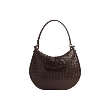 Bottega Veneta Soft Sheepskin Handbag Shoulder Bag Women's Chocolate Brown