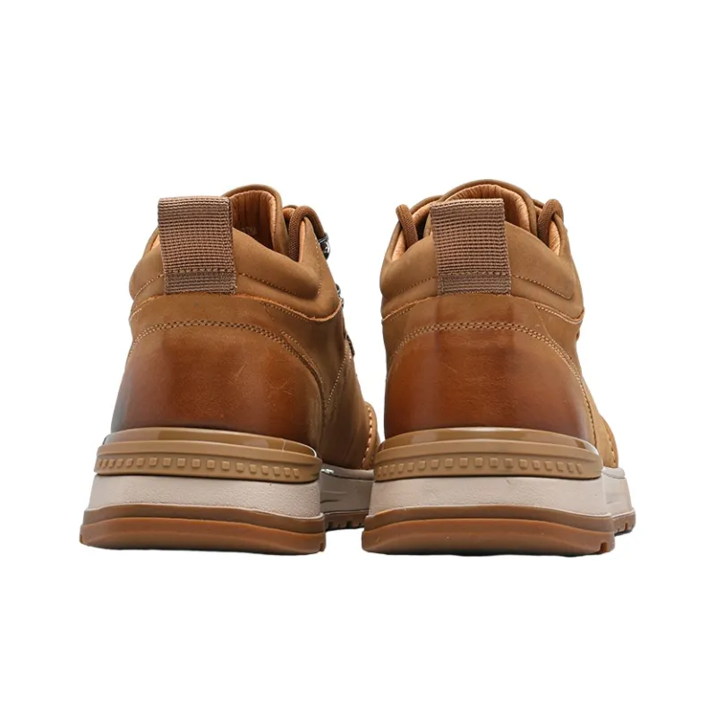 C°BANNER High Top Skateboard Shoes Men's Earth Yellow-4