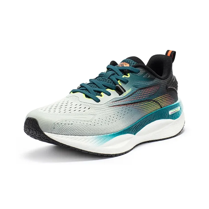361° Speed Boost CQT Cushioning Anti Slip Wear Resistant Breathability Low Top Running Shoes Men's Numbers Teal-1