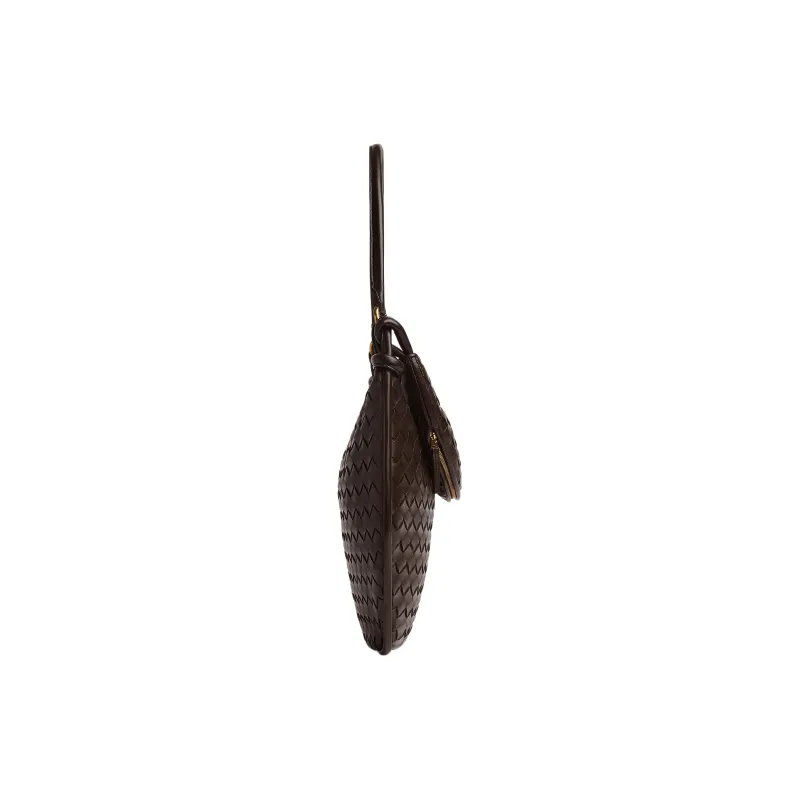 Bottega Veneta Soft Sheepskin Handbag Shoulder Bag Women's Chocolate Brown-1