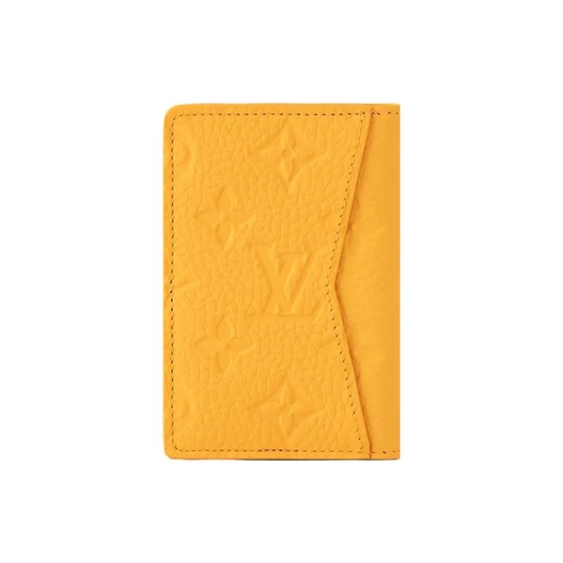 LOUIS VUITTON Pocket Organizer Taurillon Colormania Jaune Mat-2