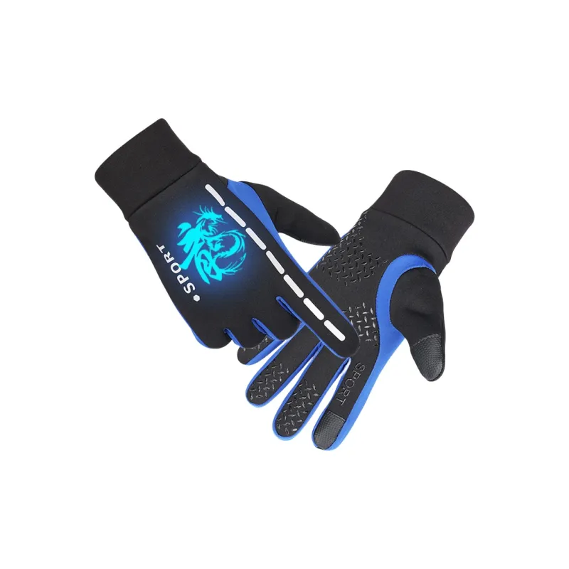 PRIMITIVE WOLF Riding Equipment Cycling Glove Unisex Black Blue-6