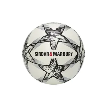 SIRDAR Size 5 Soccer PU Machine Stitched Soccer Ball Unisex Black Gray Color