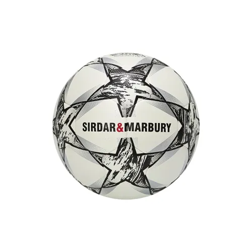 SIRDAR Size 5 Soccer PU Machine Stitched Soccer Ball Unisex Black Gray Color