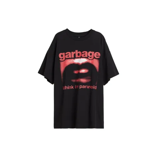 H&M T-Shirts Women's Black/Garbage