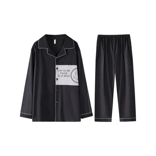 Lan Miao Pajama Set Men's Black