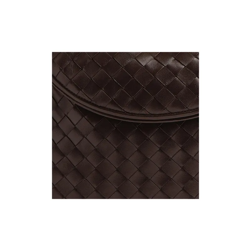 Bottega Veneta Soft Sheepskin Handbag Shoulder Bag Women's Chocolate Brown-5