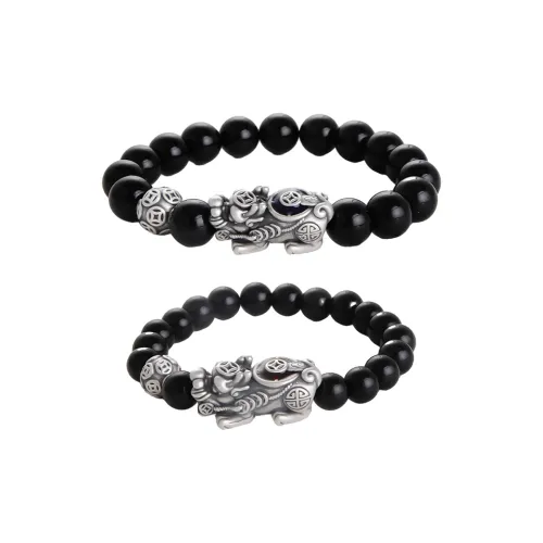 MAGICPOLE Obsidian Jade Bracelets Unisex