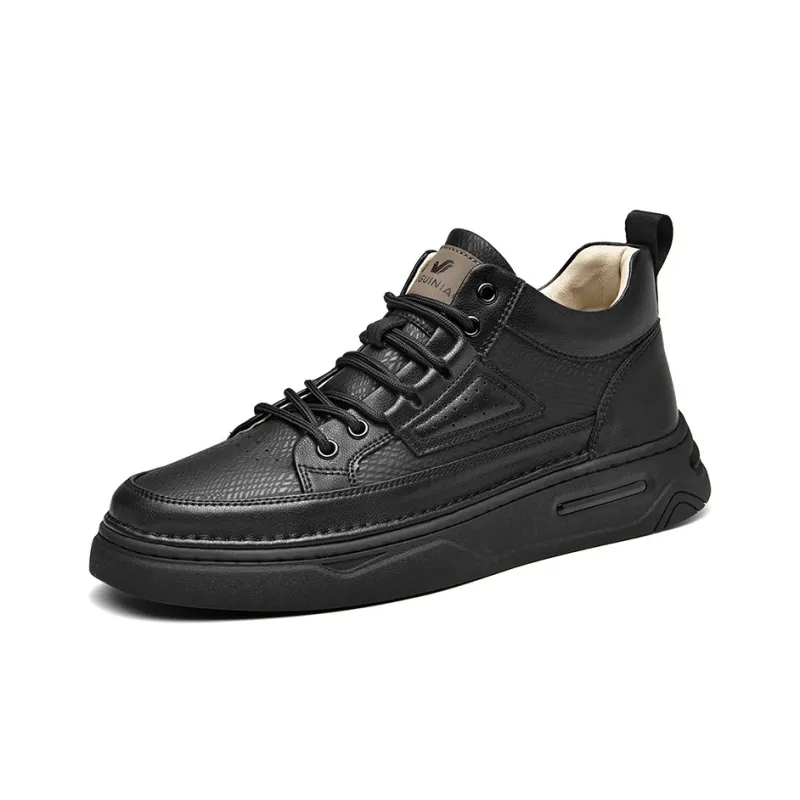 Rich birds Skateboard Shoes Men Low Top Black-1