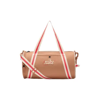 Nike Heritage Gym Bags Amber Brown & Bright Deep Red & Guava Ice Color