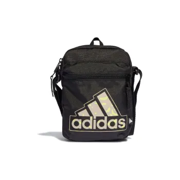 Adidas Essential Recycled Polyester Floral Fabric Shoulder Bag Crossbody Bag Regular Unisex Black