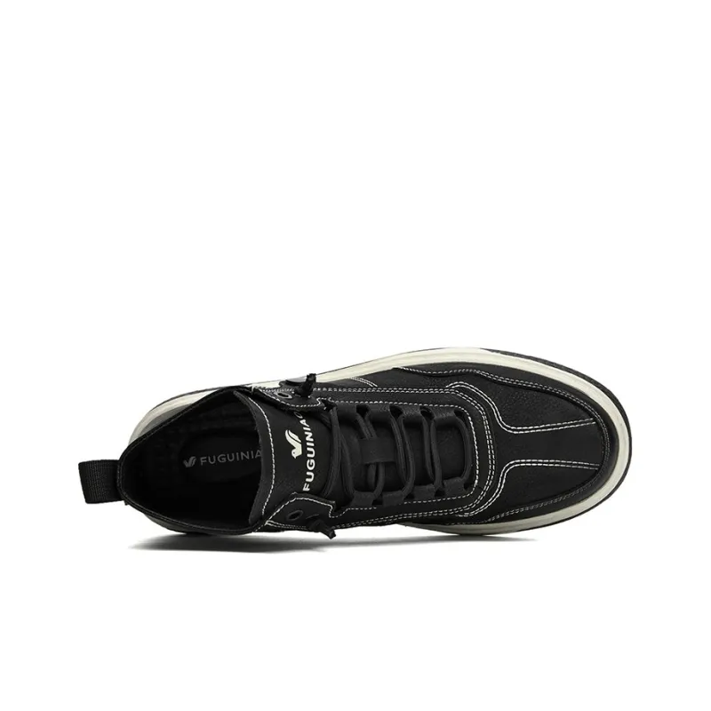 Rich Birds Mid Top Skateboard Shoes Men's Black-2