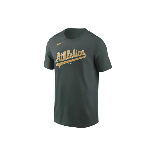 Nike T-Shirts Men Olive Green