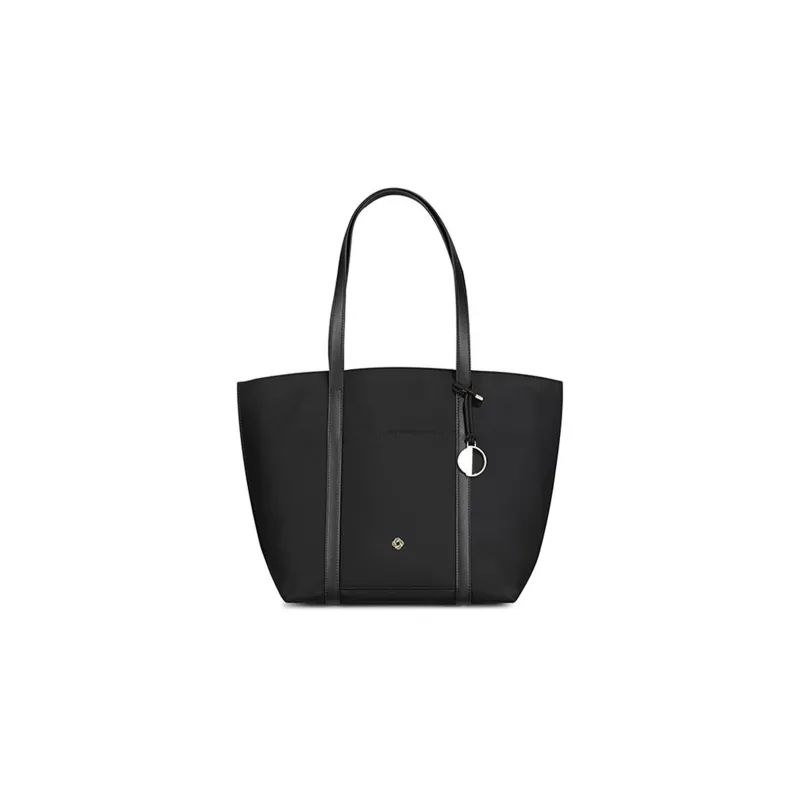 SAMSONITE Microfiber Synthetic Leather Tote Bag, Shopping Bag, Shoulder Bag, Handbag Regular Women's Black-0
