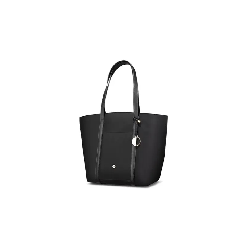 SAMSONITE Microfiber Synthetic Leather Tote Bag, Shopping Bag, Shoulder Bag, Handbag Regular Women's Black-1