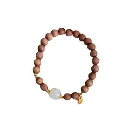 Flowers bloom in the clouds Hetian Jade Bracelets Unisex