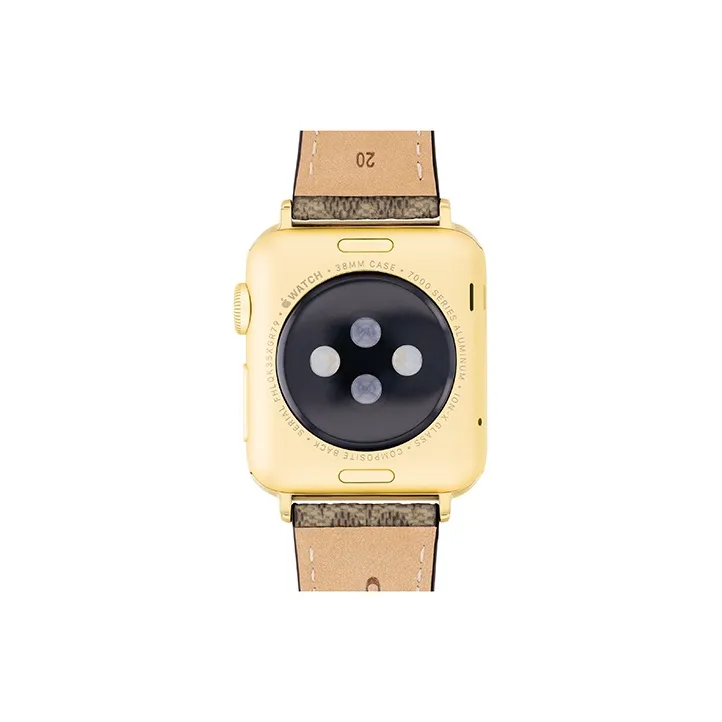 COACH Watch Band Apple Compatibility Cowhide Leather Material-4