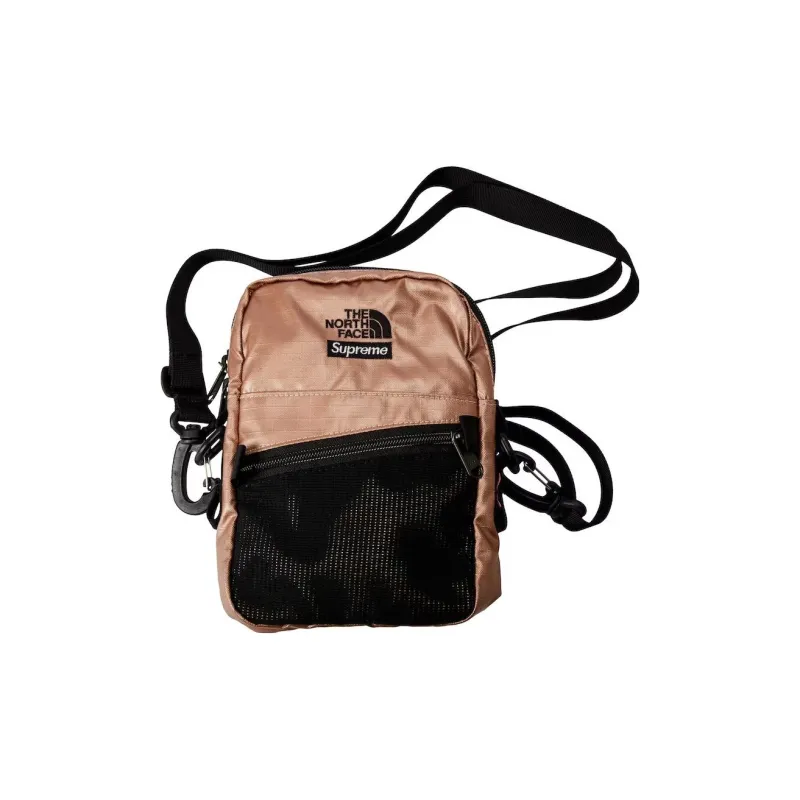 Supreme The North Face Collaboration Nylon Shoulder Bag Men's Champagne Gold-1