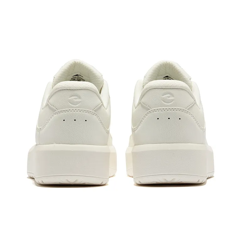 Erke Rose 2.0 Anti Slip Wear Resistant Low Top Skateboard Shoes Women's Microcrystal White-3