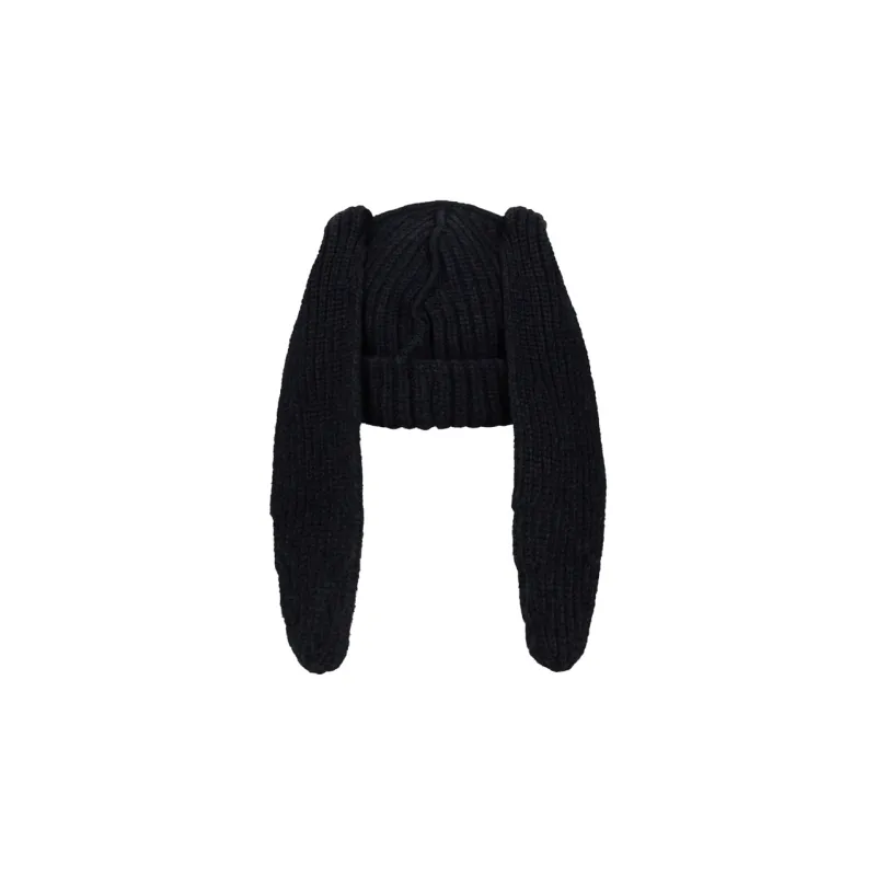 CHARLES JEFFREY Logo patch Chunky knit Beanie-1