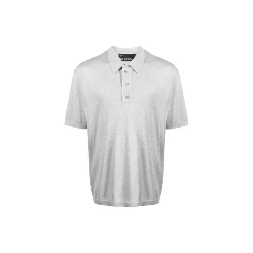 Neil Barrett Polo Shirts Men Silver